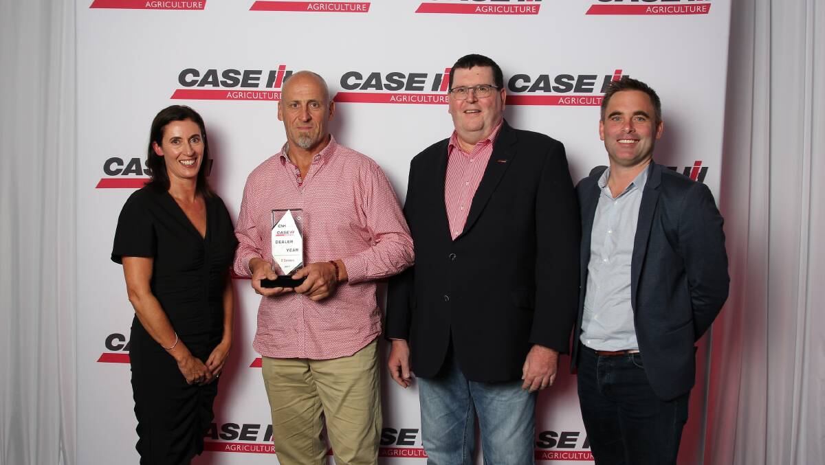 O’Connors, Lisa Day and David Hair, with Case IH brand leader, Bruce Healy and O'Connors Gareth Webb