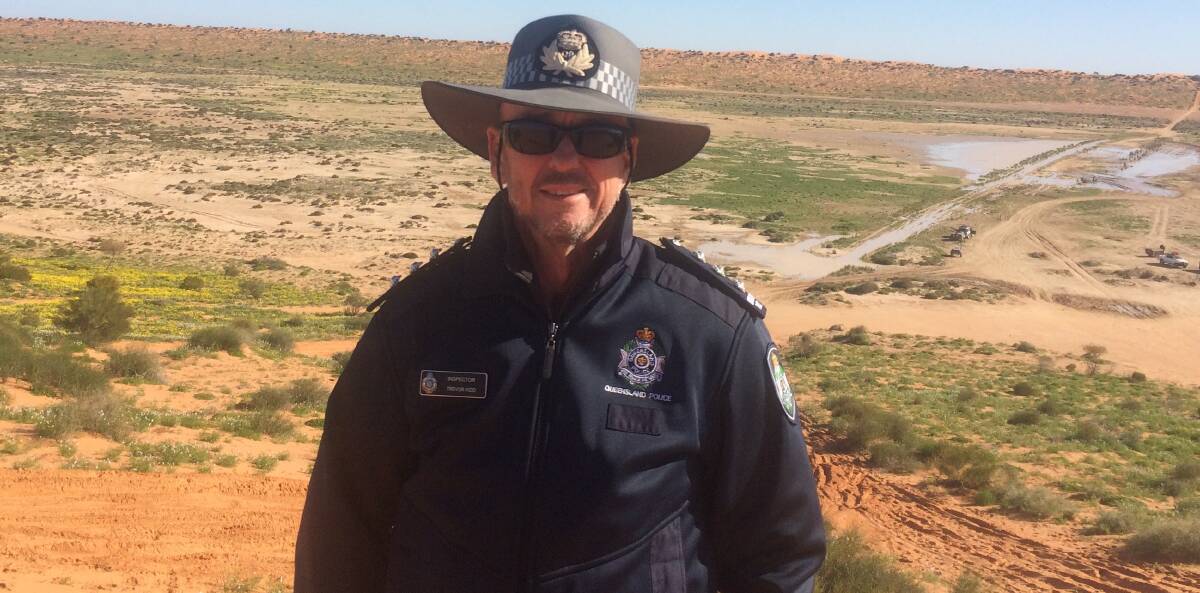 BUSH COP: Inspector Trevor Kidd is to receive an Australian Police Medal. He has worked 10 years in the Mount Isa district. Photo: Supplied. 