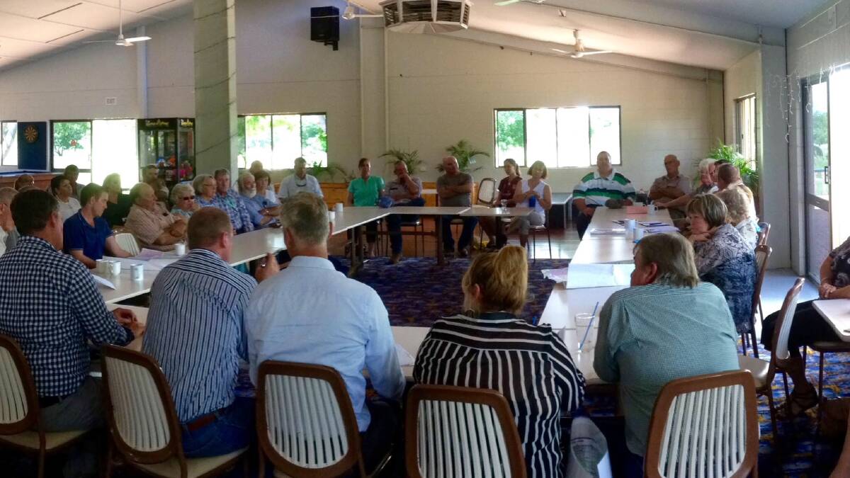 National Farmers Federation and AgForce representatives met with Charter Towers landholders on Tuesday impacted by the government's compulsory land acquisition.