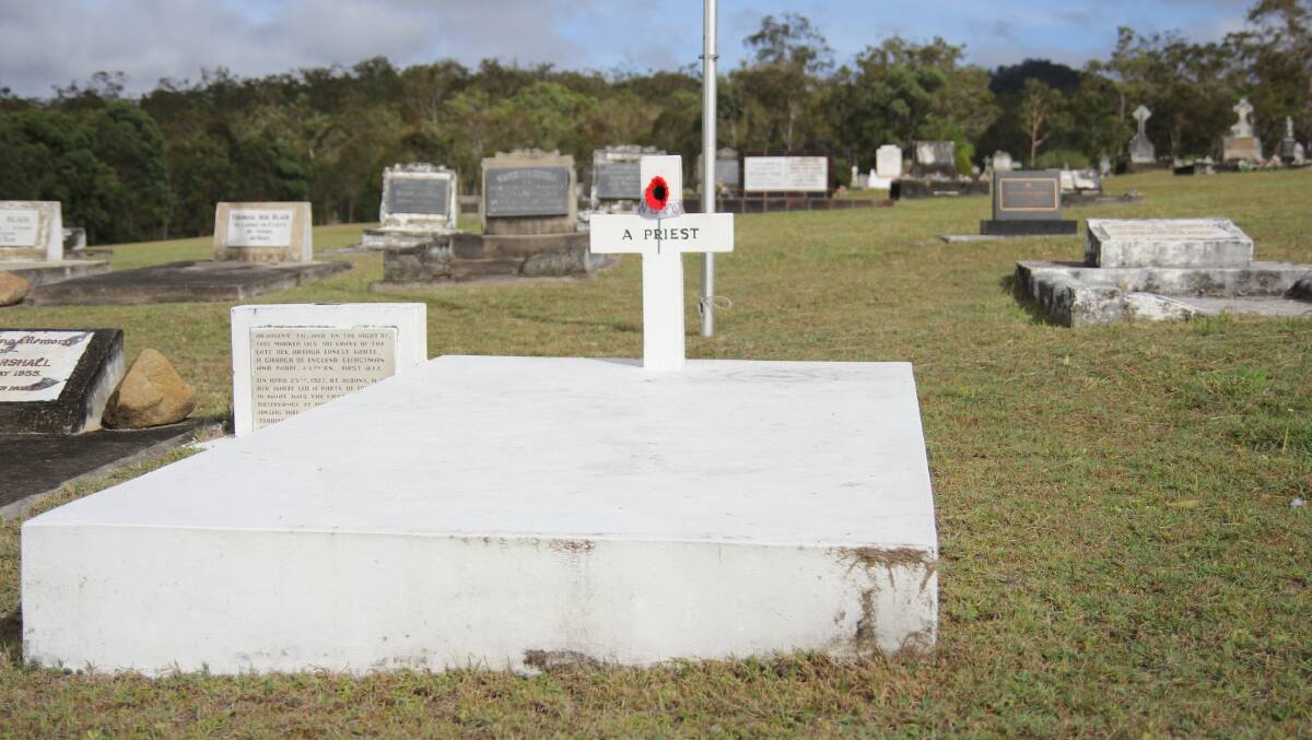 The gravesite of the Reverend White in Herberton. He instigated the Anzac Day dawn service in 1923, one of the most popular traditions celebrated today.