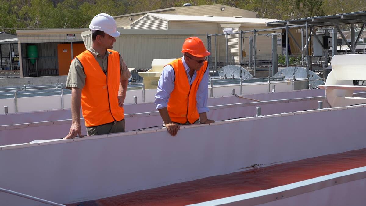 MBD chief research and development officer Arnold Mangott and plant manager Boyd King.
