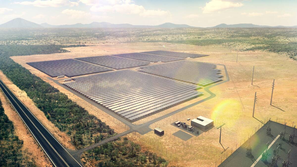 An artist's impression of the new solar project at Lakeland which will start to take shape this year.