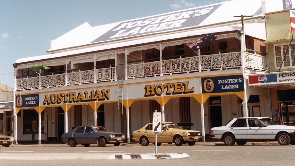 The Australian Hotel, Townsville, in years gone by.