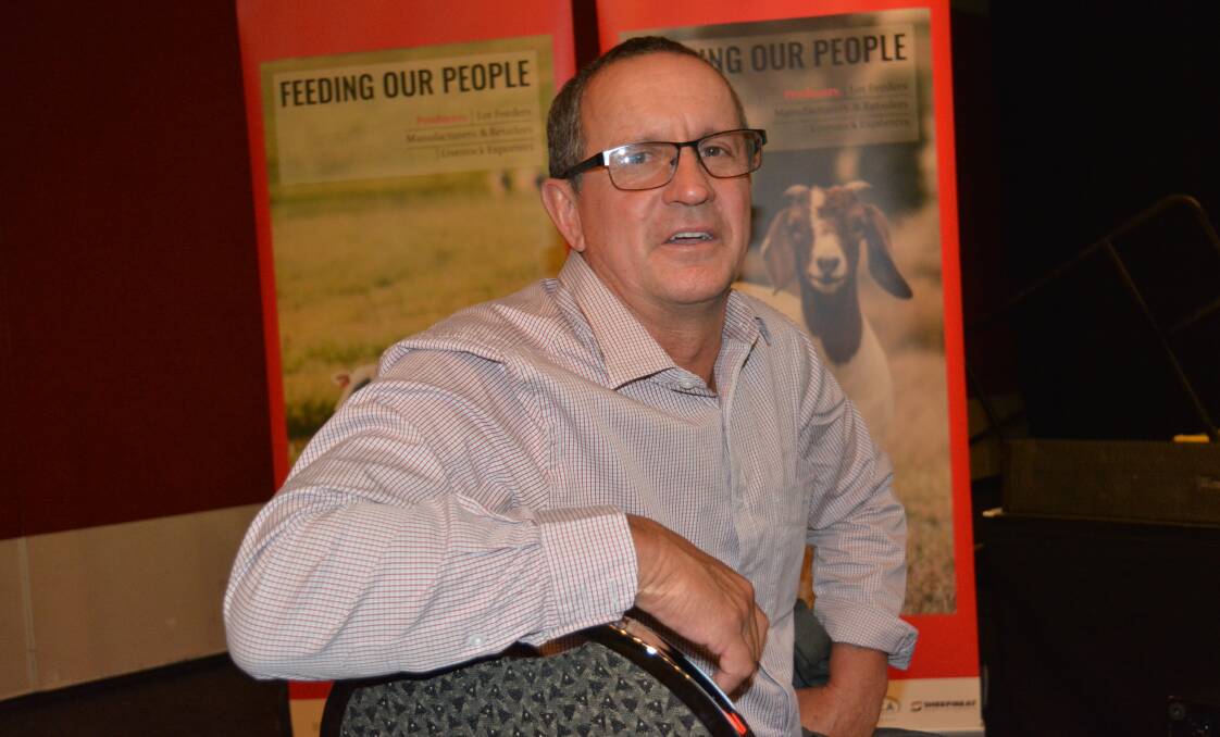 President of the Goat Industry Council of Australia Rick Gates in Alice Springs.