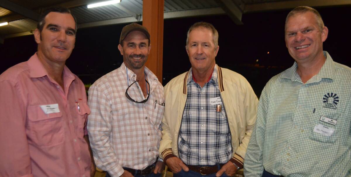 Elders area manager Scott Mawn, with Dominic Penna, Penna Holdings, Pentland, Dan Goodwin, Charters Towers and the QATC's Mo Pedersen.