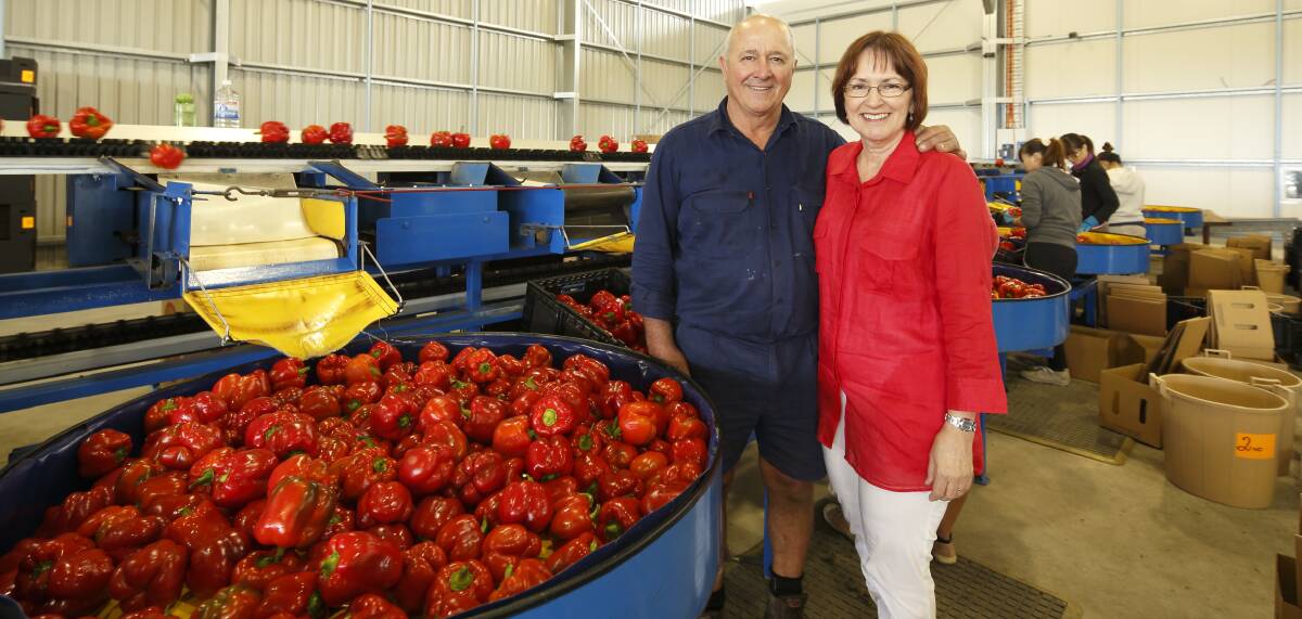 Tech boost: Des and Paula Chapman will use the grant funding to install technology which will boost productivity by 20 per cent at Rocky Ponds.