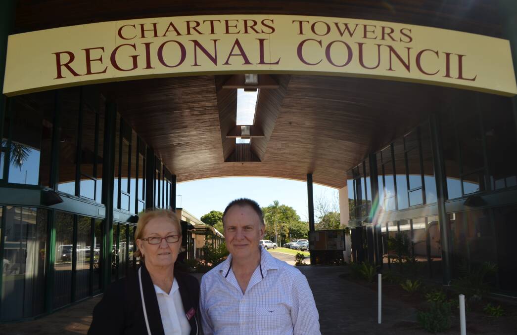 Forging ahead:  Charters Towers Regional Council mayor Liz Schmidt and Chief Executive Officer Mark Crawley said several infrastructure projects will breath new life into Charters Towers and its surrounding districts if given the go ahead.