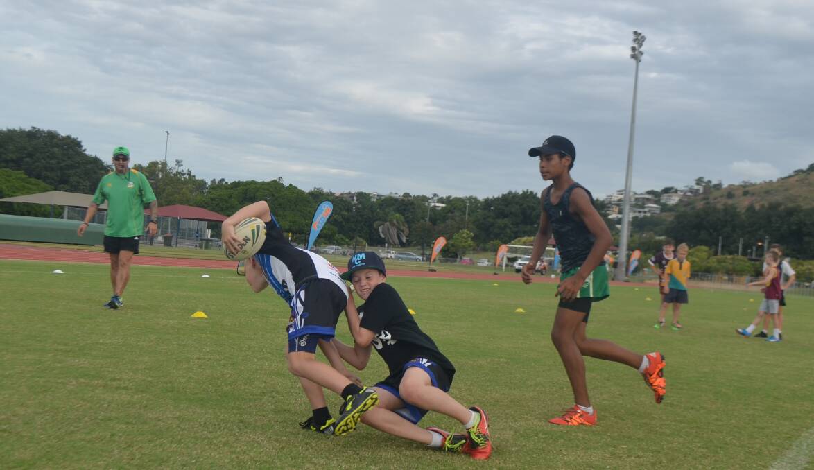 The future of Queensland rugby league looks to be brilliant if the potential the kids at the NRL development clinic displayed is any indication.
