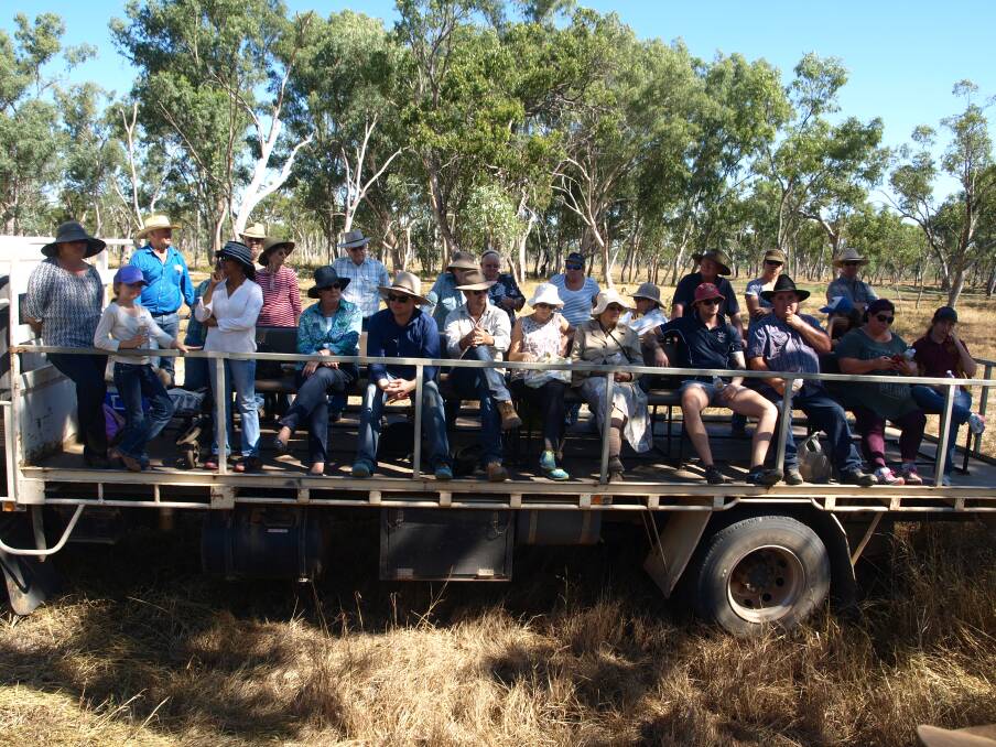 Visitors on one of two trucks at Trafalgar on the City Country Day.