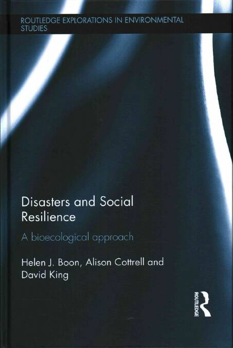 Dr Boon is the lead author of a book “Disasters and Social Resilience: A Bioecological Approach” looking at how communities can best survive disasters such as cyclones, floods or bushfire.