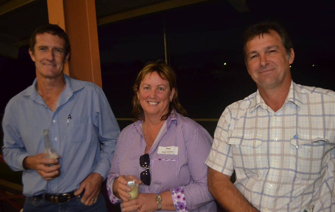 Frank Beveridge, Charters Towers, chatting with Cr Mary Brown, Ingham Deputy Mayor and Michael Penna, Penna Holdings, Charters Towers.