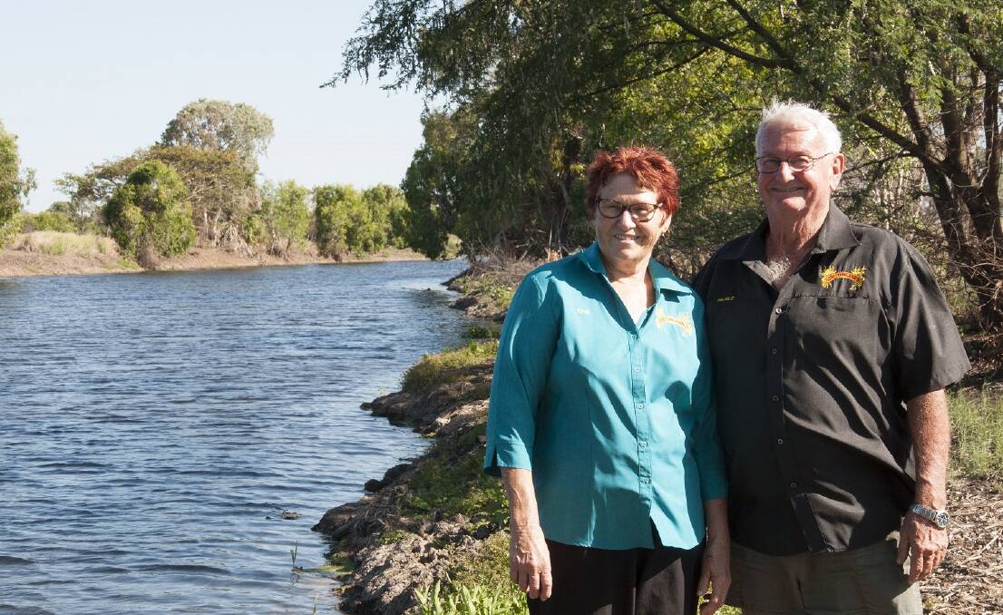Neale and Lynette Griggs at Crooked Waterhole.