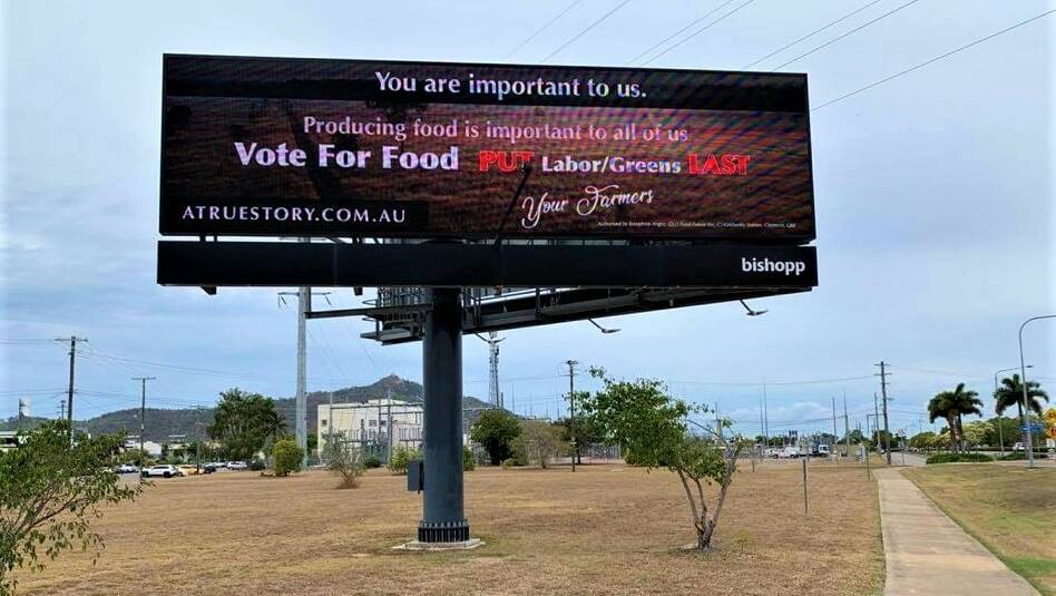 The Woolcock Street billboard in Townsville.