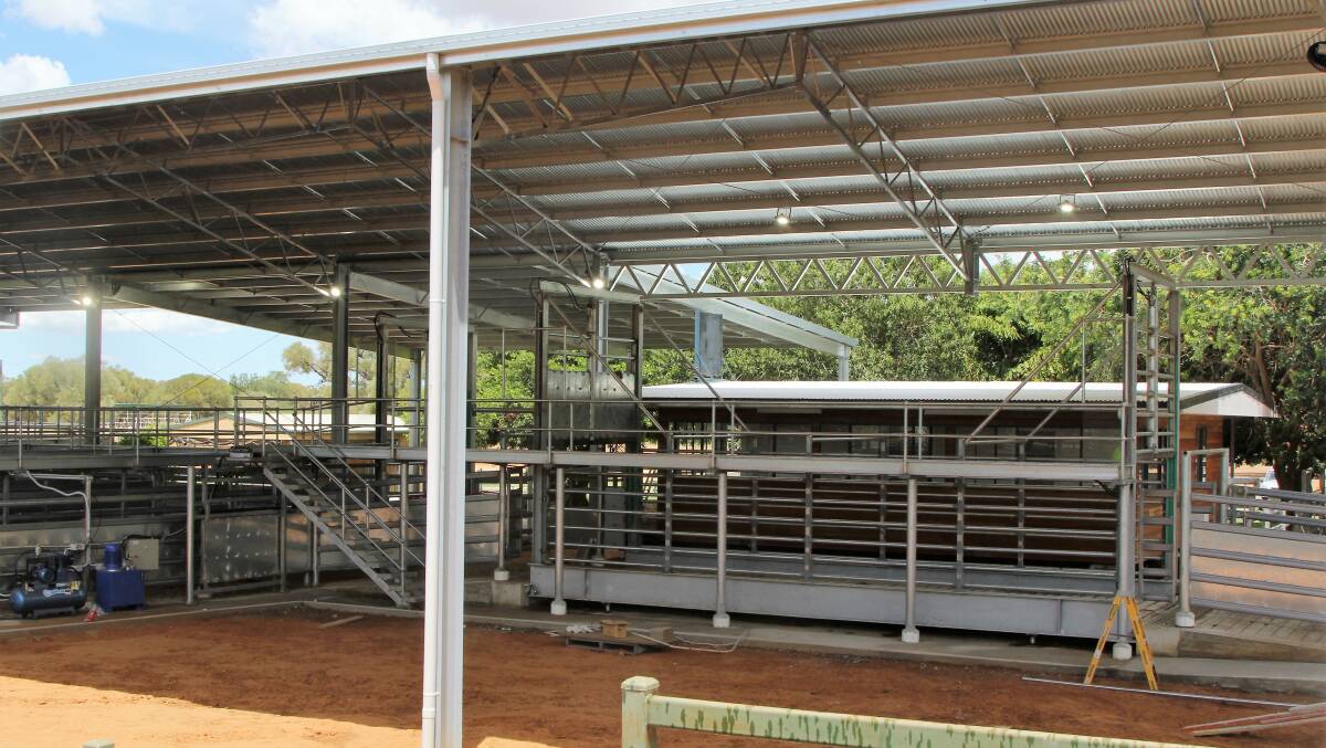 Although the Blackall saleyard redevelopment remains closed to full-scale sales, the hydraulics have been tested with private weighs.