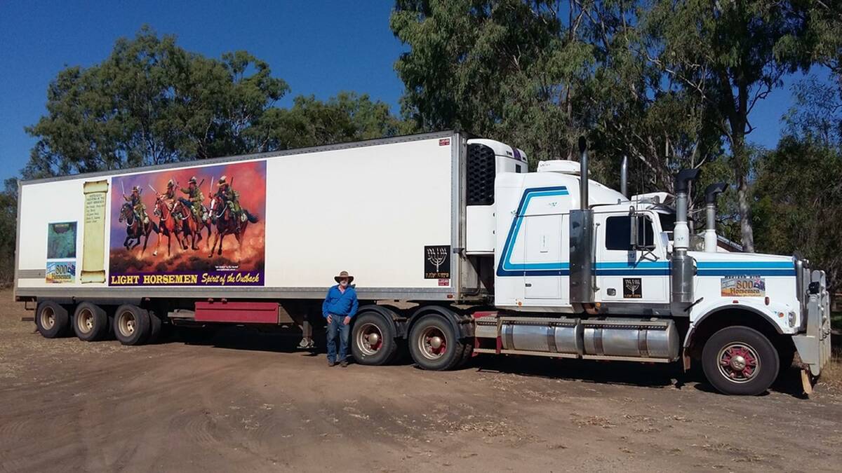 Horsepower: Charters Towers transient trader Colin Holt says the fresh food business he built up from a Holden ute to a prime mover and trailer is in danger of collapsing.