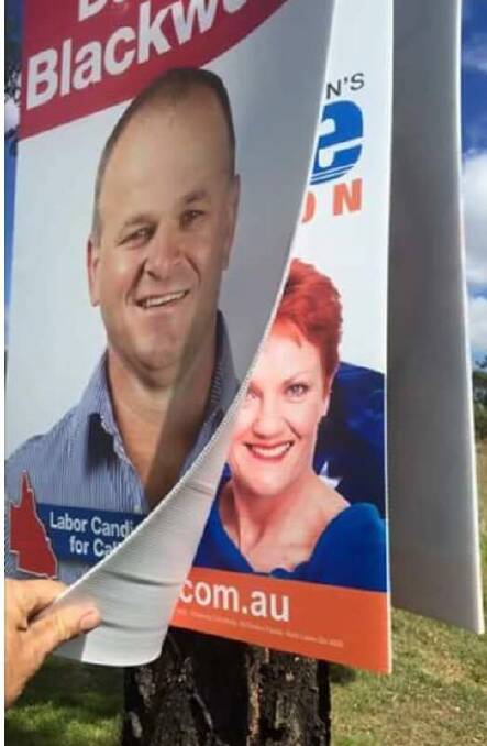 One of the photographs from Pauline Hanson's One Nation's Callide candidate, Sharon Lohse's Facebook page.