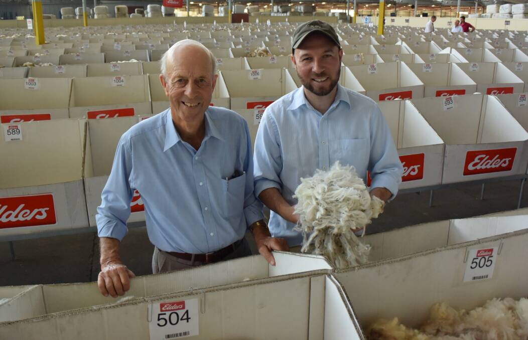 Murray and Andrew Davis, “Bellevue”, Dergholm, Vic, sold one-third of their SustainaWOOL certified clip at Melbourne’s wool auction on Wednesday. The 70 bales averaged 17.4m and yielded 72pc, and sold for an av 1511c/kg clean.  
