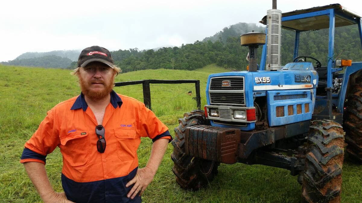 Johnny Kumpulainen has been battling Navau sedge on this Tablelands property in north Queensland. 