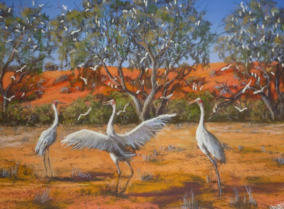 Quilpie's Lyn Barnes loves to capture the colours and characters of western Queensland in her acclaimed artwork. 