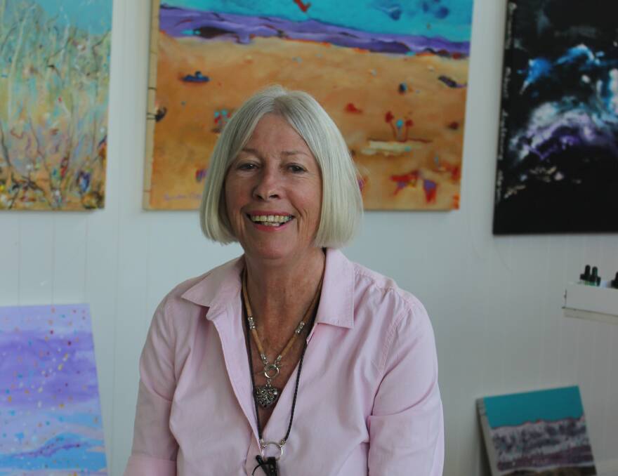 Sandra Allen, Roma, paints for her own enjoyment and says she doesn't take her work "too seriously". 