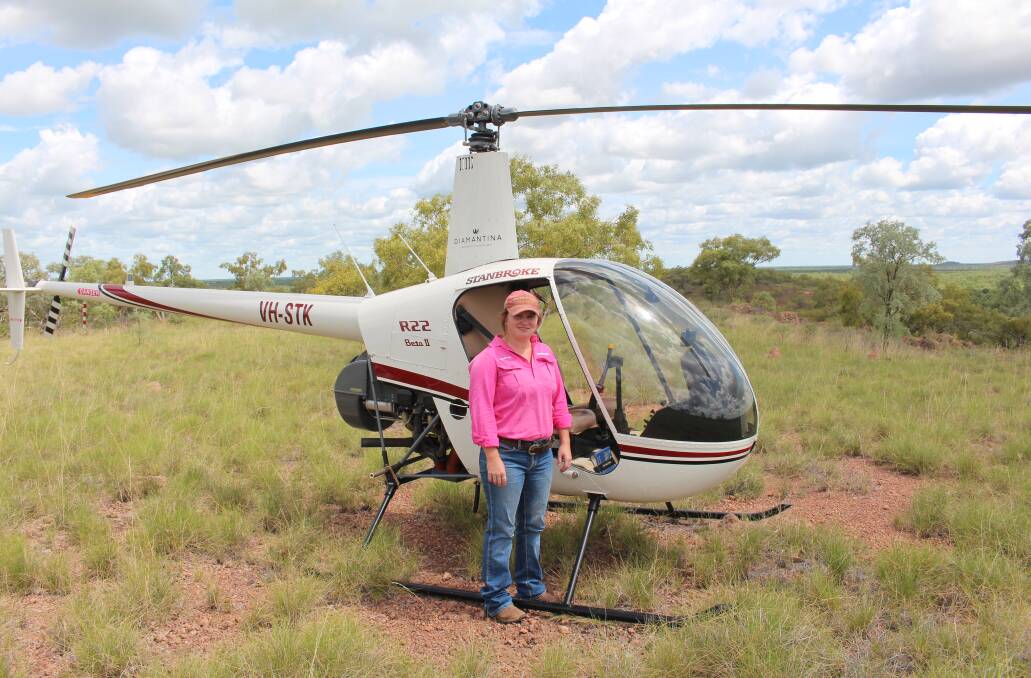 At just 24, Courtney Hay has secured her dream job, mustering cattle from the air at Donors Hill Station in northern Queensland for Stanbroke. 