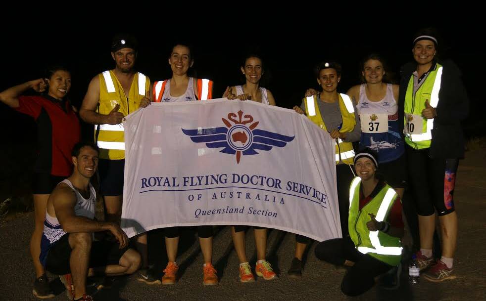 WINNERS: The Royal Flying Doctor Service team placed first with a time of eight and a half hours. Photo: Alison Whitehead 