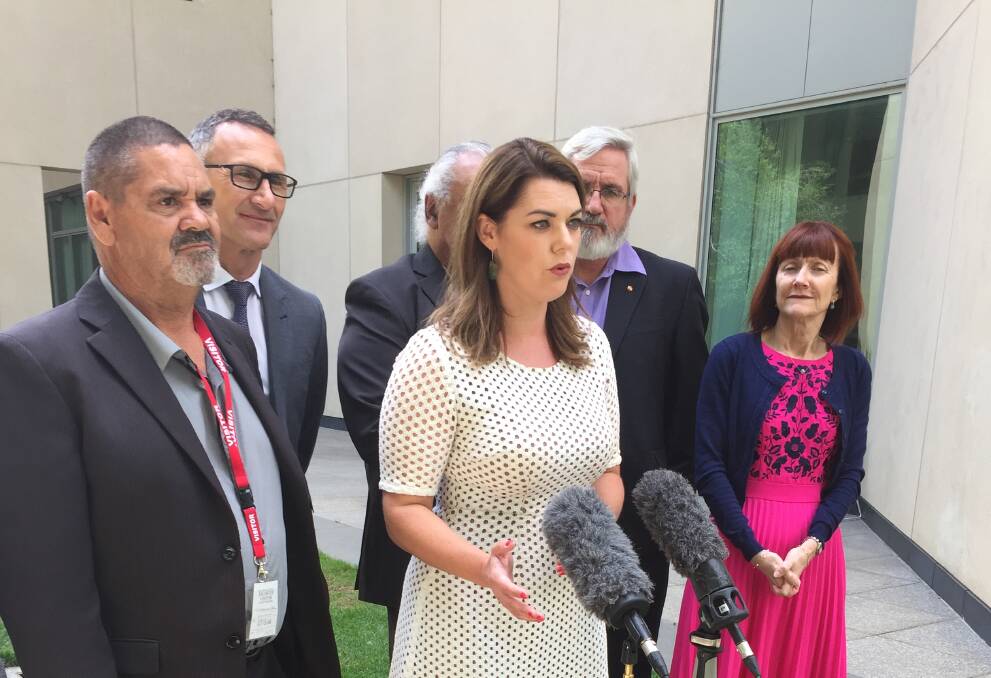 Greens Senator Sarah Hanson-Young under fire for accusing a Senate inquiry into the Murray Darling Basin of being a "protection racket" for the Nationals.