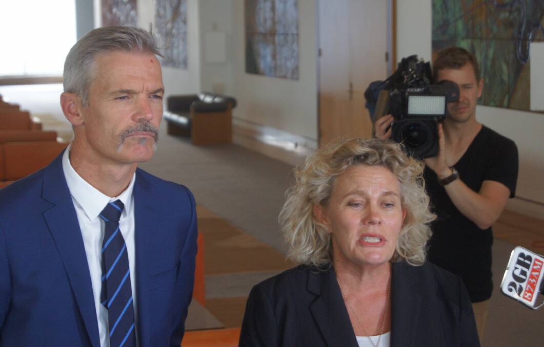 NFF CEO Tony Mahar and NFF President Fiona Simson calling for a resolution on the backpacker tax saga in the final sitting week of parliament for 2016, at the 15pc rate they say is a fair outcome.