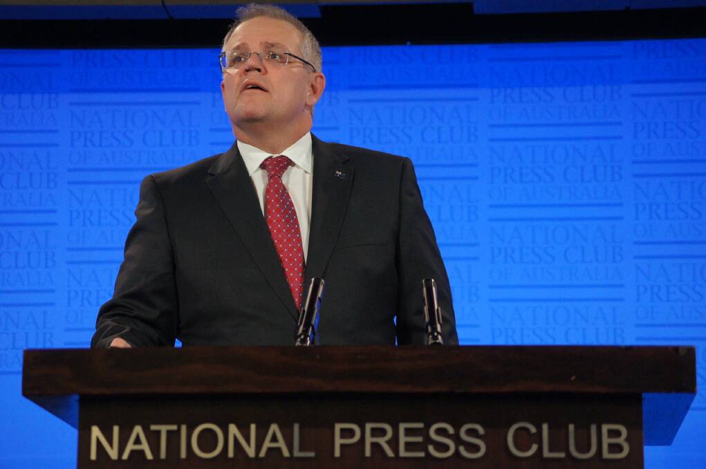 Federal Treasurer Scott Morrison didn't mention agriculture or farming when he spoke about economic priorities for the upcoming federal, at the National Press Club in Canberra in February.