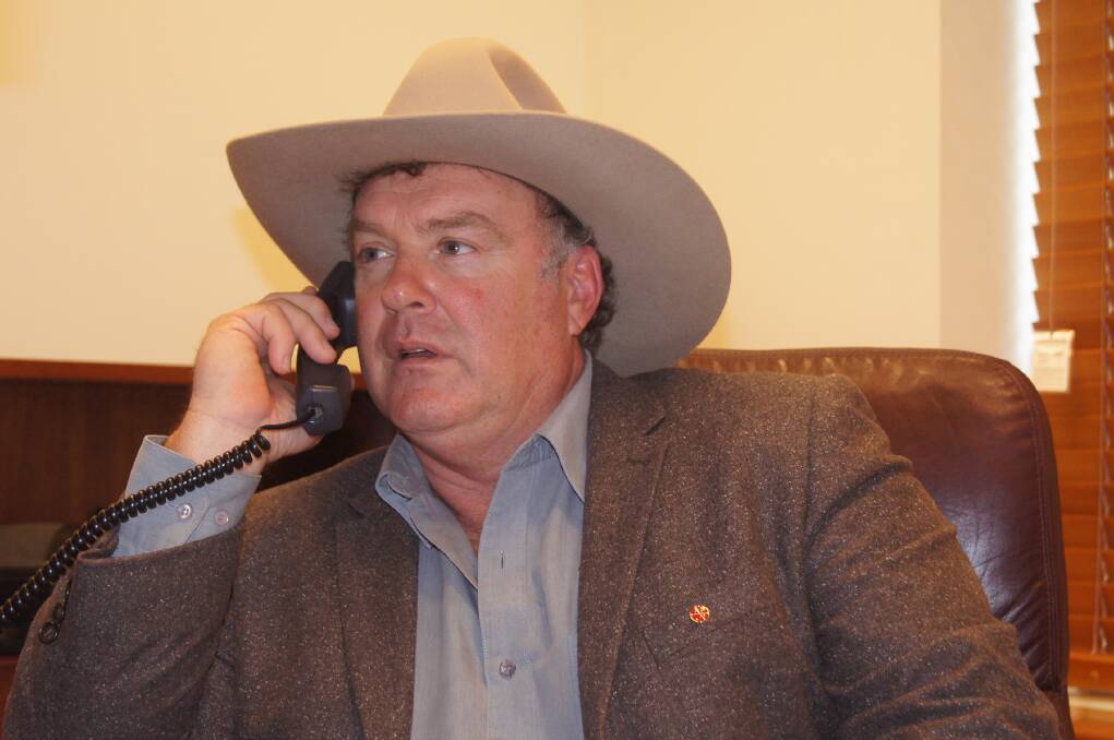 Former Williams farmer and now One Nation Senator Rod Culleton in his Canberra office this week.