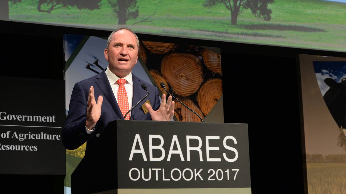 Deputy Prime Minister and Minister for Agriculture and Water Resources Barnaby Joyce opens the conference.