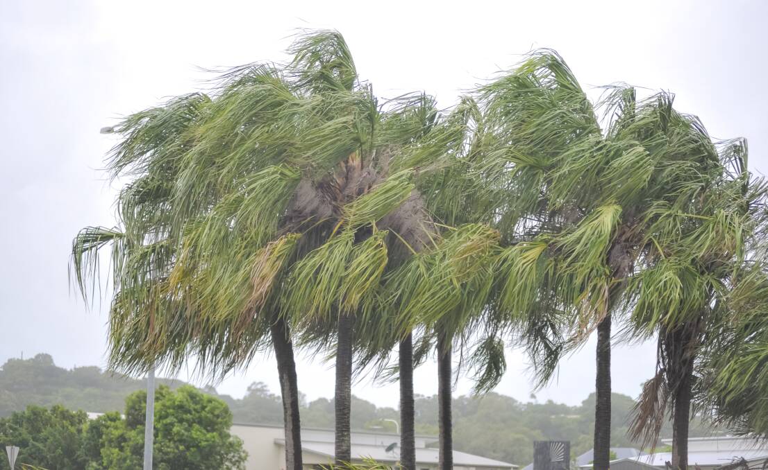 Tropical Cyclone Debbie hits the coast.