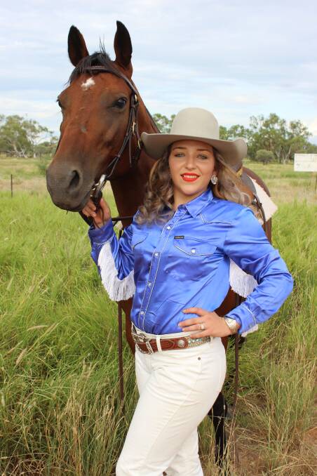 RODEO: Queen Quest entrant Emma Scott is preparing for the 2018 Rodeo Queen of Australia competition. Photo: Samantha Walton.