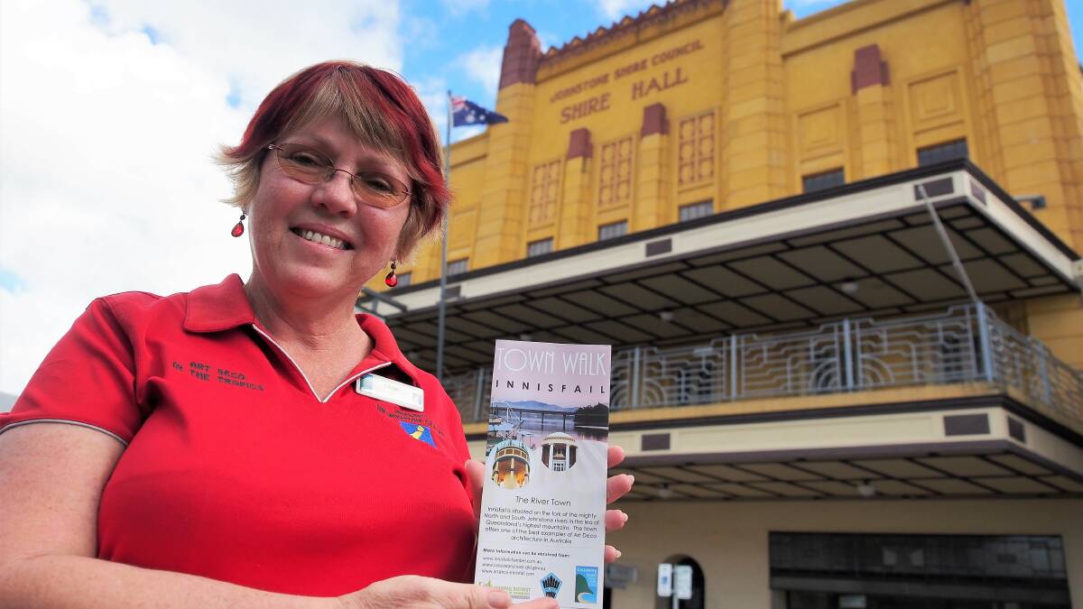 Council’s tourism officer Eileen Pernase is running tours of the Innisfail Shire Hall and promoting the region’s art deco heritage.