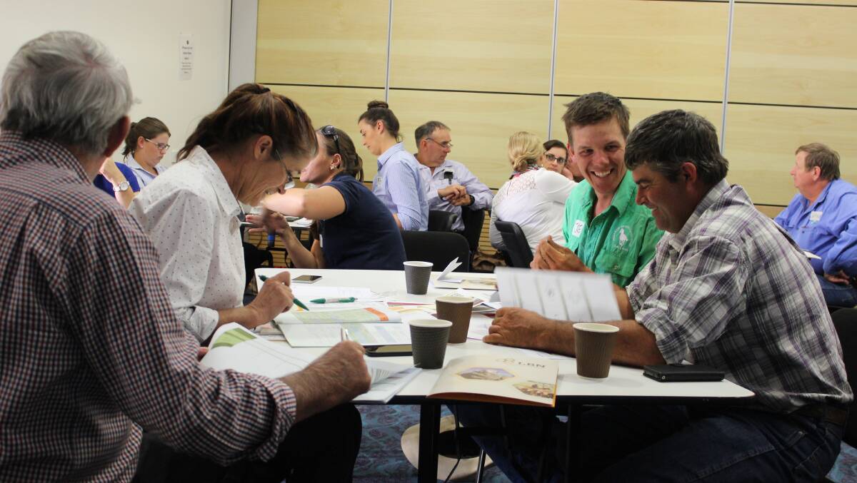 MAINTAINING ACCESS: North West Queensland producers work through their biosecurity plans at a workshop held in Cloncurry. Photo: Samantha Walton