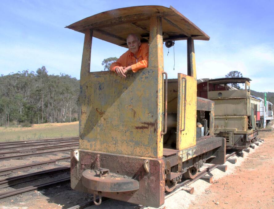 KEEPING HISTORY ALIVE: Atherton-Herberton Historic Railway president Bob Slater in one of three retired locomotives donated to the organisation by MSF Sugar. Photo supplied.