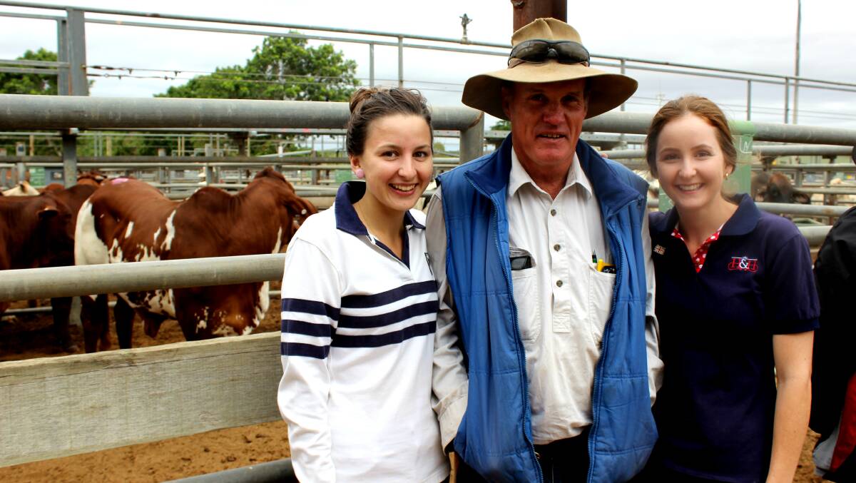 SELLING: Kate Andison from Braceborough, Charters Towers, Tim Peckett from Parklands, Charters Towers and Sarah Andison from Braceborough, Charters Towers. Photo: Samantha Walton.