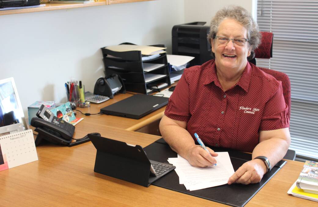 FUTURE PLANS: Flinders Shire Council Mayor, Jane McNamara, looks forward to the irrigation proposal being fully operational by 2018. Photo: Samantha Walton.
