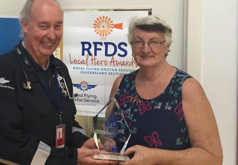 Pam Forster won the RFDS Local Hero award in 2016 for her valuable services in an outback community.