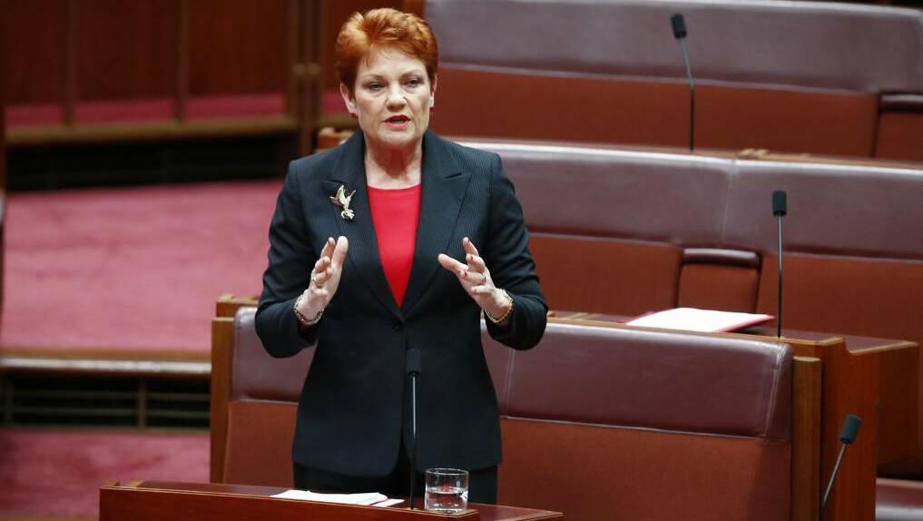 Pauline Hanson leaves behind the red benches of parliament for the red dirt of western Queensland this weekend.