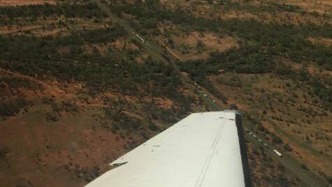 RACQ posted this aerial shot of the truck rollover on their Twitter page.