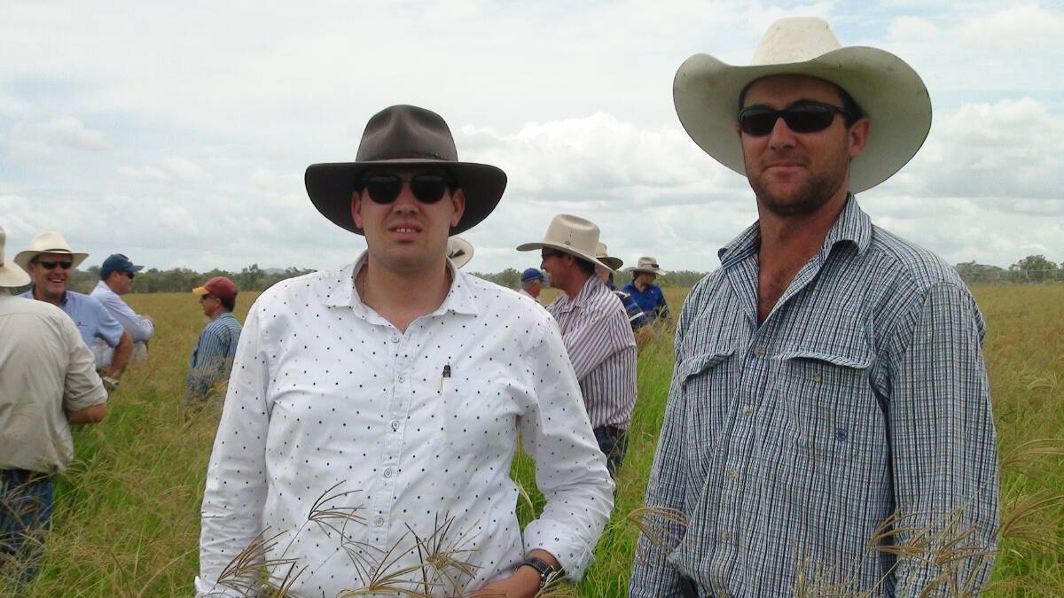 NuGrow's Jacob Wilson and next generation farmer and waste recycler, Ryan Olive, Raglan Station.