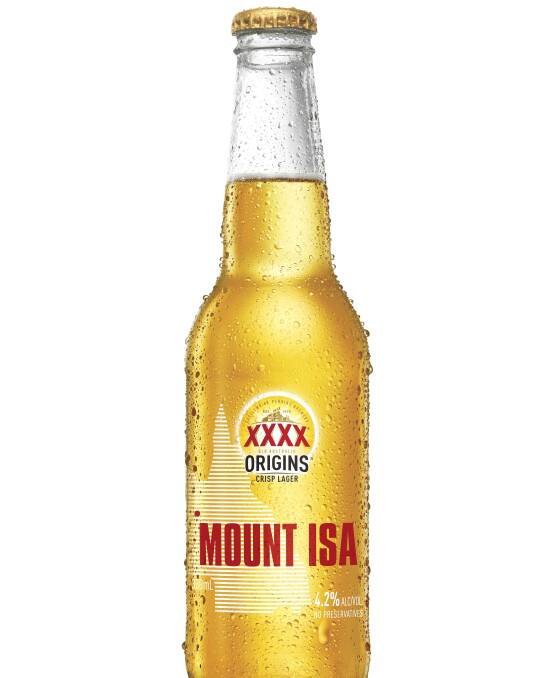 Grab a cold one: Mount Isa, Cloncurry and Birdsville will feature on the new limited edition XXXX Origin stubbies for a short time. Picture: Supplied