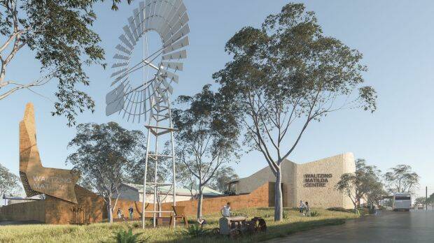 The planned restoration of the Waltzing Matilda Centre at Winton after the original burned down in 2015. Photo: Supplied