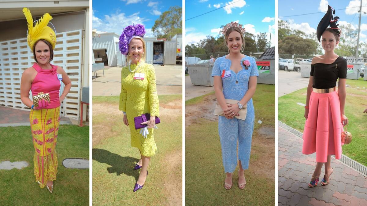Bright colours and brilliant fascinators were a popular choice at the Roma Cup.