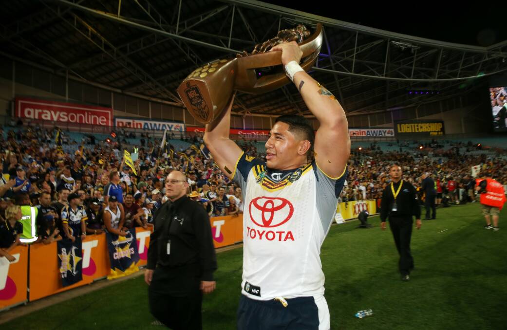 BIG MAN: North Queensland Cowboys player Jason Taumalolo will play for Tonga during the Rugby Leauge World Cup, including a warm-up game against Italy in Innisfail next week. Photo: JONATHAN CARROLL