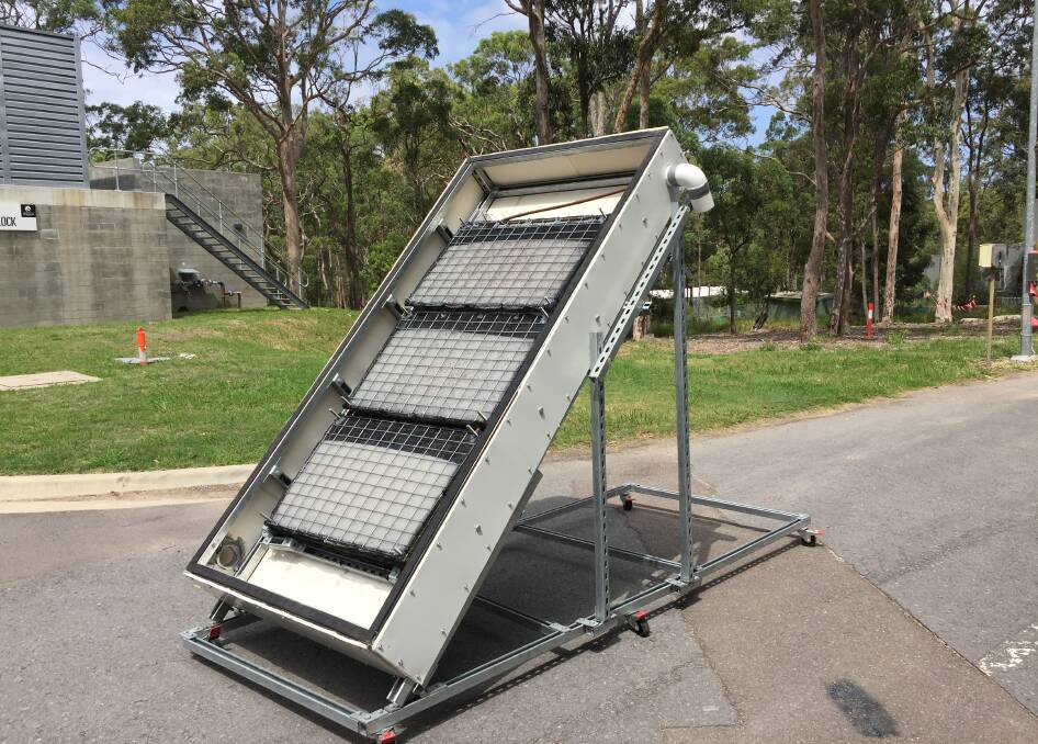 Hydro Harvest system uses solar power to evaporate moisture, held in silica gel balls, in a sealed unit that houses a novel heat converter to condense the moisture into drinking supply.