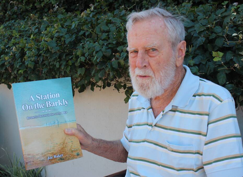 AUTHOR: Birnam author Joe Baker with his new about one of Australia's most famous cattle station's Brunette Downs. Photo: Eric Barker