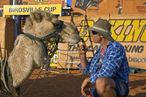 Shawn McCulloch and his best mate Noodle the camel were an unusual but wondrous sight for tourists and truck drivers who would pull over for a yarn when they encountered Shawn and Noodle and the buggy on the Northern Territory highways.