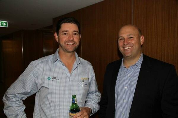 The Coopers/Rabobank connection: Coopers Australia General Manager Eric Flanagan and Luke Chandler, Rabobank’s Head of Food and Agri Research.